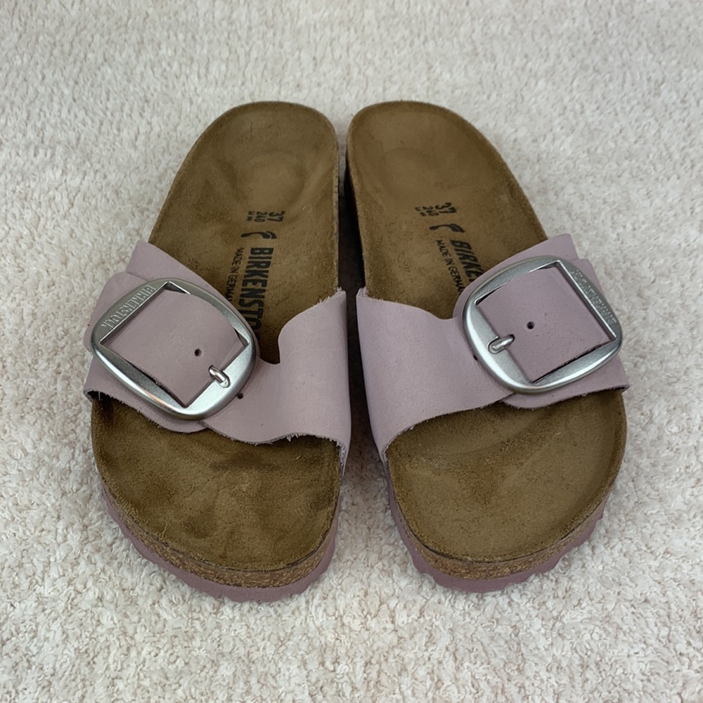 Birkenstock Madrid Big Buckle in Yomo Lilac - Picture 5 of 9